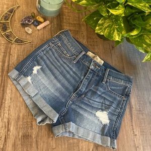 Hollister high rise denim short-shorts